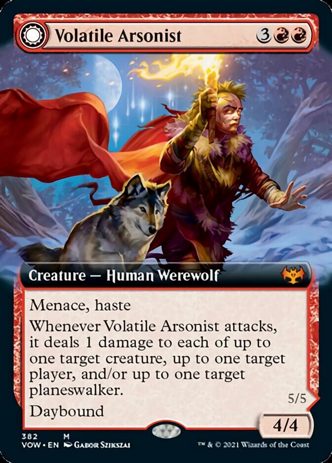 Volatile Arsonist // Dire-Strain Anarchist (Extended) [Innistrad: Crimson Vow] | Exor Games Dartmouth