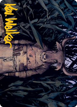 Fleshtaker Art Card (Gold-Stamped Signature) [Innistrad: Midnight Hunt Art Series] | Exor Games Dartmouth