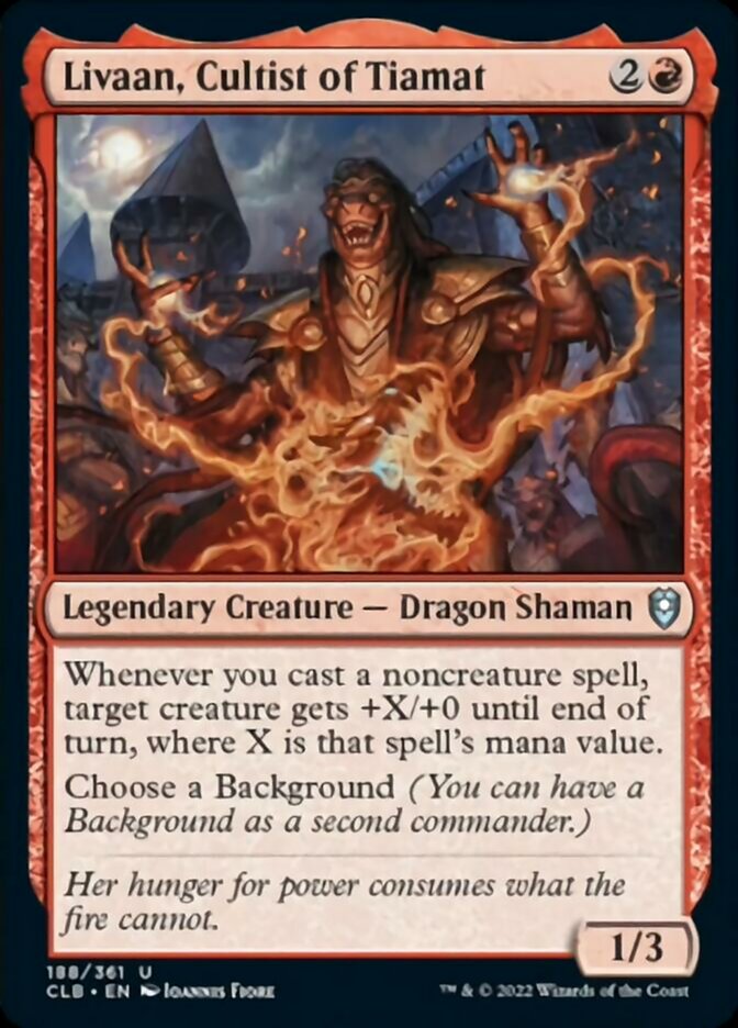 Livaan, Cultist of Tiamat [Commander Legends: Battle for Baldur's Gate] | Exor Games Dartmouth