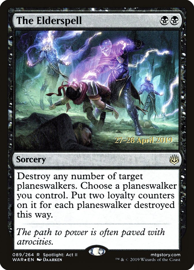 The Elderspell  [War of the Spark Prerelease Promos] | Exor Games Dartmouth