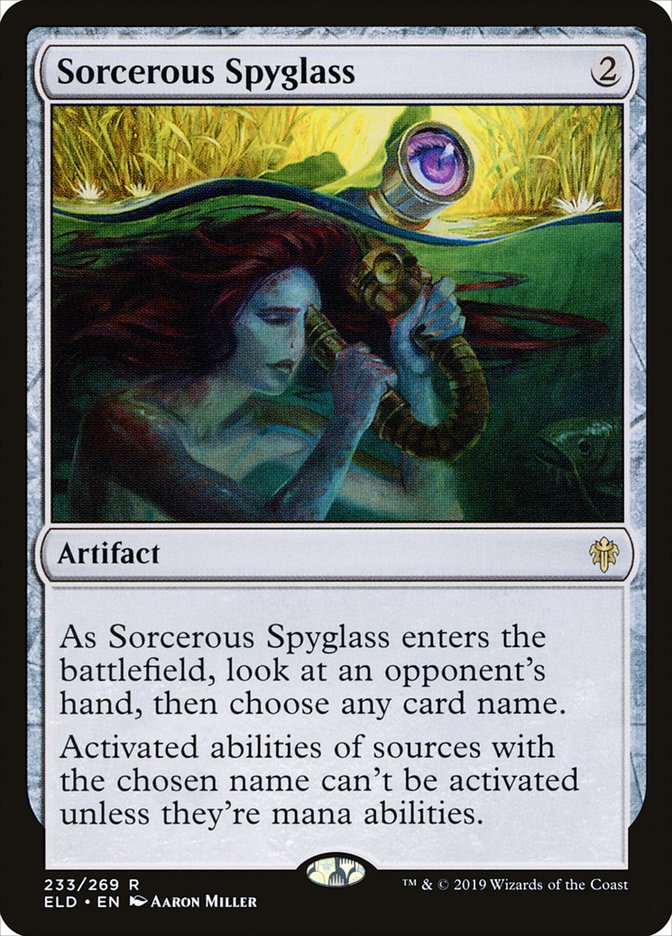 Sorcerous Spyglass [Throne of Eldraine] | Exor Games Dartmouth