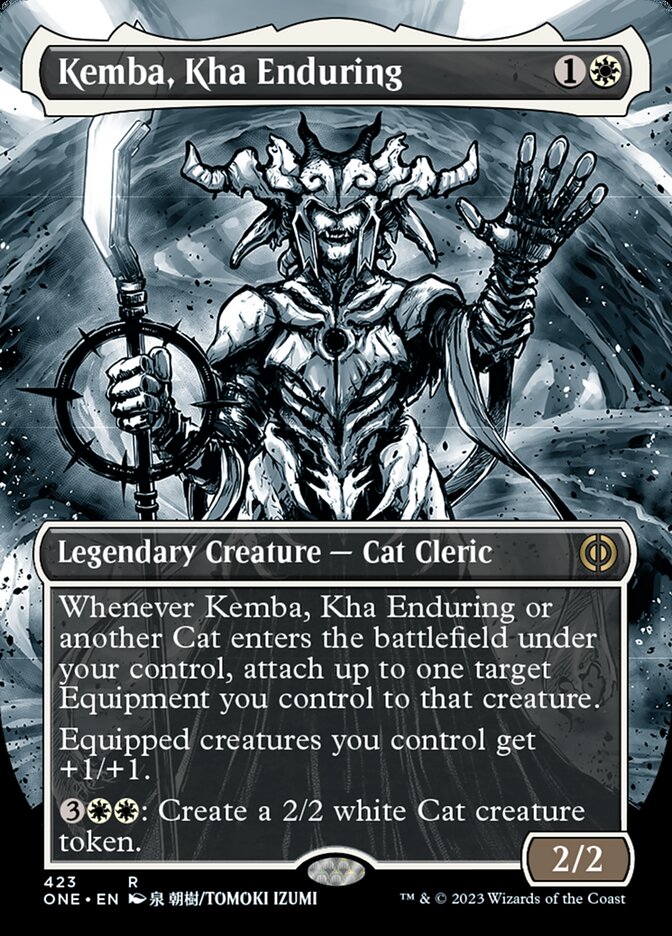 Kemba, Kha Enduring (Borderless Manga Step-and-Compleat Foil) [Phyrexia: All Will Be One] | Exor Games Dartmouth