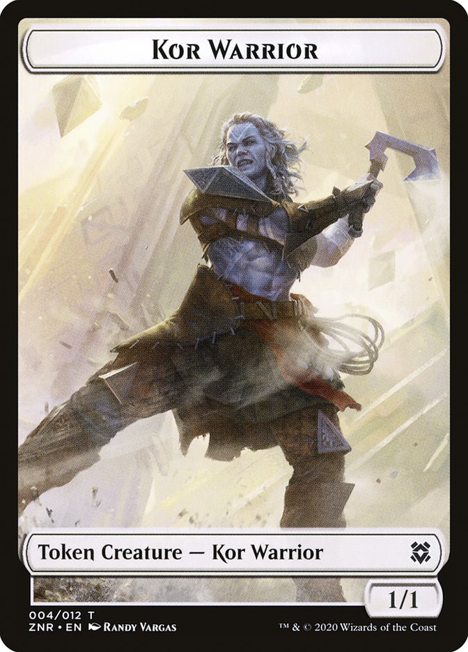 Kor Warrior Token [Zendikar Rising] | Exor Games Dartmouth