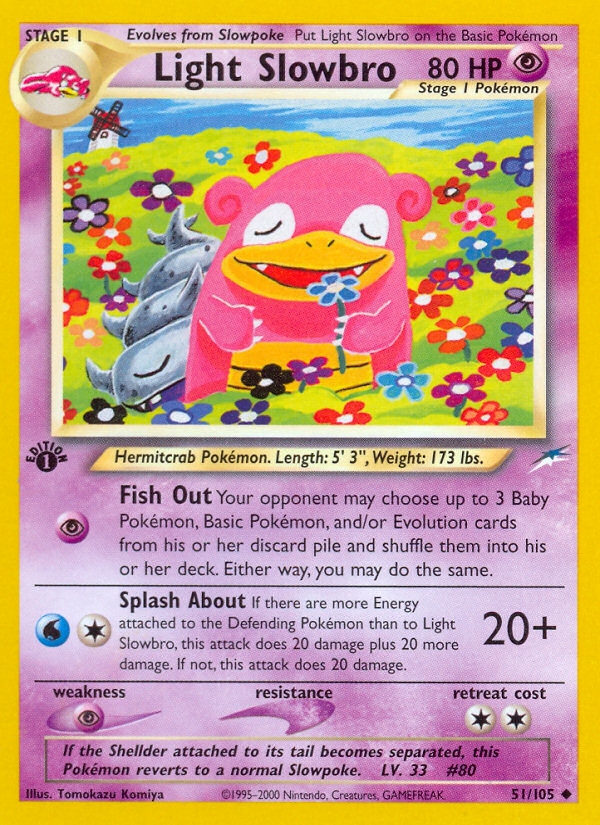 Light Slowbro (51/105) [Neo Destiny 1st Edition] | Exor Games Dartmouth