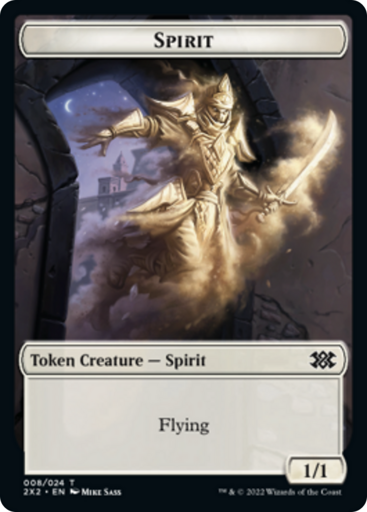 Saproling // Spirit Double-sided Token [Double Masters 2022 Tokens] | Exor Games Dartmouth