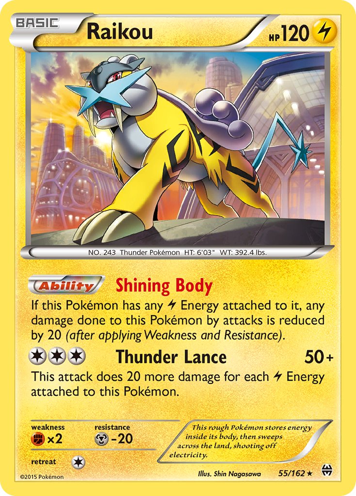 Raikou (55/162) (Cosmos Holo) (Blister Exclusive) [XY: BREAKthrough] | Exor Games Dartmouth