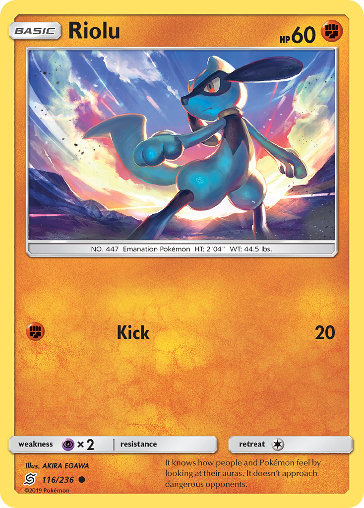 Riolu (116/236) [Sun & Moon: Unified Minds] | Exor Games Dartmouth