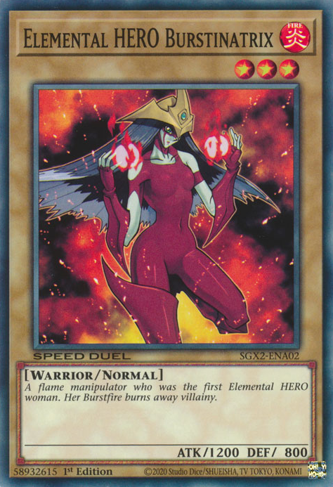 Elemental HERO Burstinatrix [SGX2-ENA02] Common | Exor Games Dartmouth