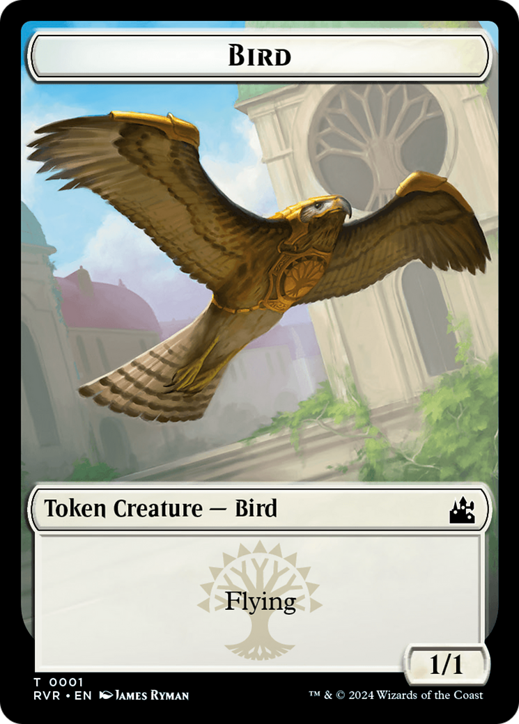 Bird // Emblem - Domri Rade Double-Sided Token [Ravnica Remastered Tokens] | Exor Games Dartmouth