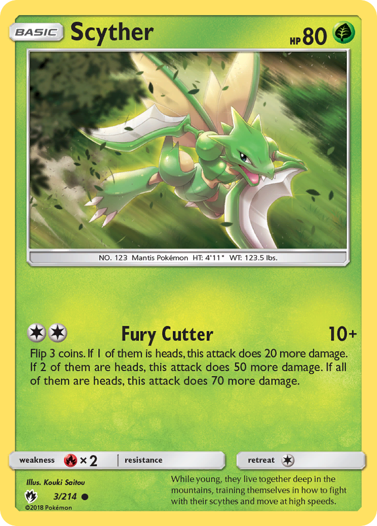 Scyther (3/214) [Sun & Moon: Lost Thunder] | Exor Games Dartmouth