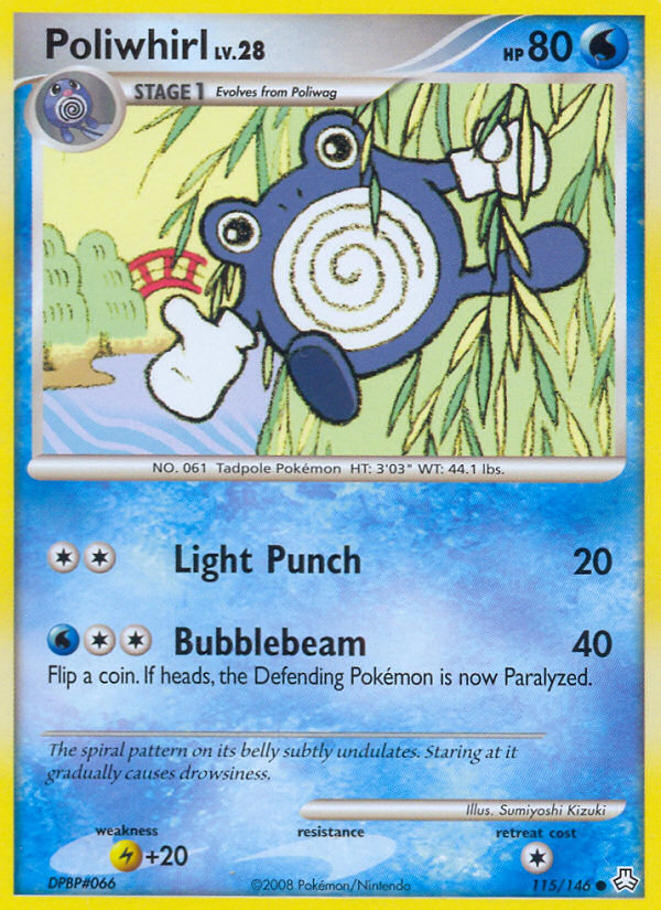 Poliwhirl (115/146) [Diamond & Pearl: Legends Awakened] | Exor Games Dartmouth