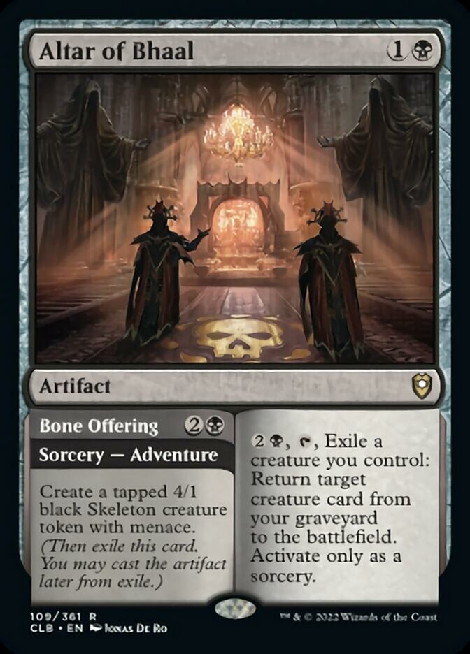 Altar of Bhaal // Bone Offering [Commander Legends: Battle for Baldur's Gate] | Exor Games Dartmouth