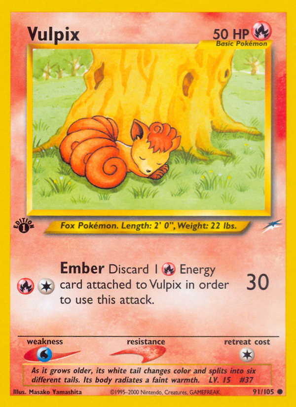 Vulpix (91/105) [Neo Destiny 1st Edition] | Exor Games Dartmouth