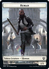 Human // Snake Double-sided Token [Dominaria United Commander Tokens] | Exor Games Dartmouth