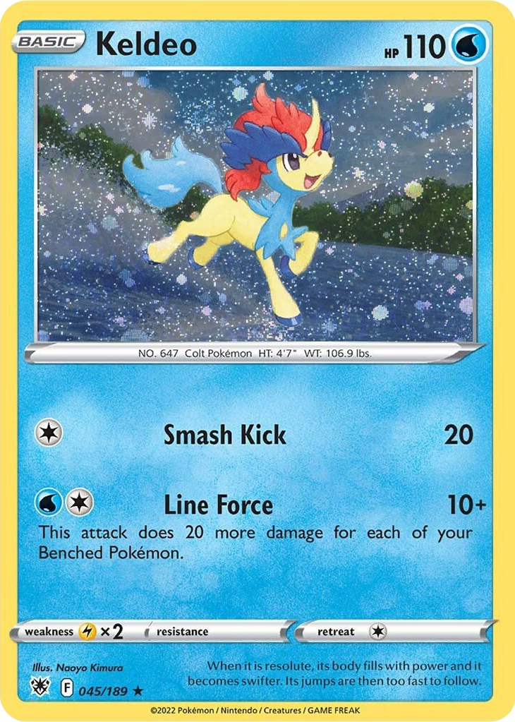 Keldeo (045/189) (Cosmos Holo) [Sword & Shield: Astral Radiance] | Exor Games Dartmouth