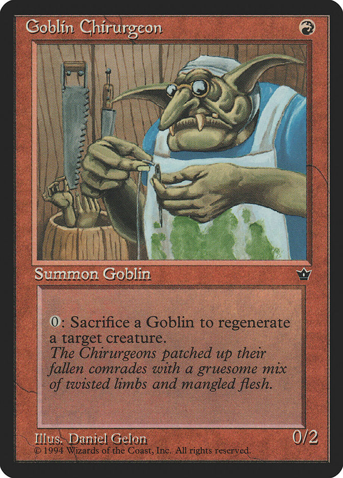 Goblin Chirurgeon (Daniel Gelon) [Fallen Empires] | Exor Games Dartmouth