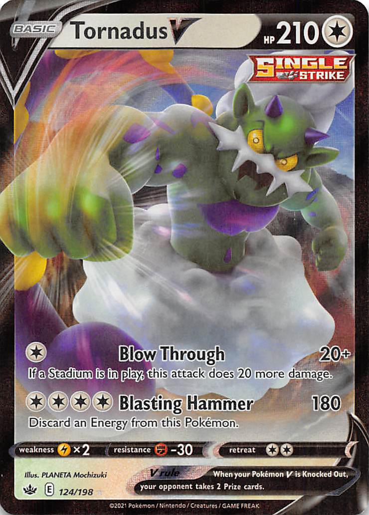 Tornadus V (124/198) [Sword & Shield: Chilling Reign] | Exor Games Dartmouth