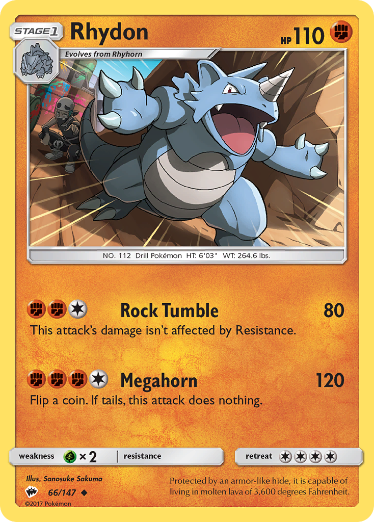 Rhydon (66/147) [Sun & Moon: Burning Shadows] | Exor Games Dartmouth