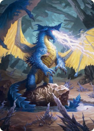 Blue Dragon Art Card [Dungeons & Dragons: Adventures in the Forgotten Realms Art Series] | Exor Games Dartmouth