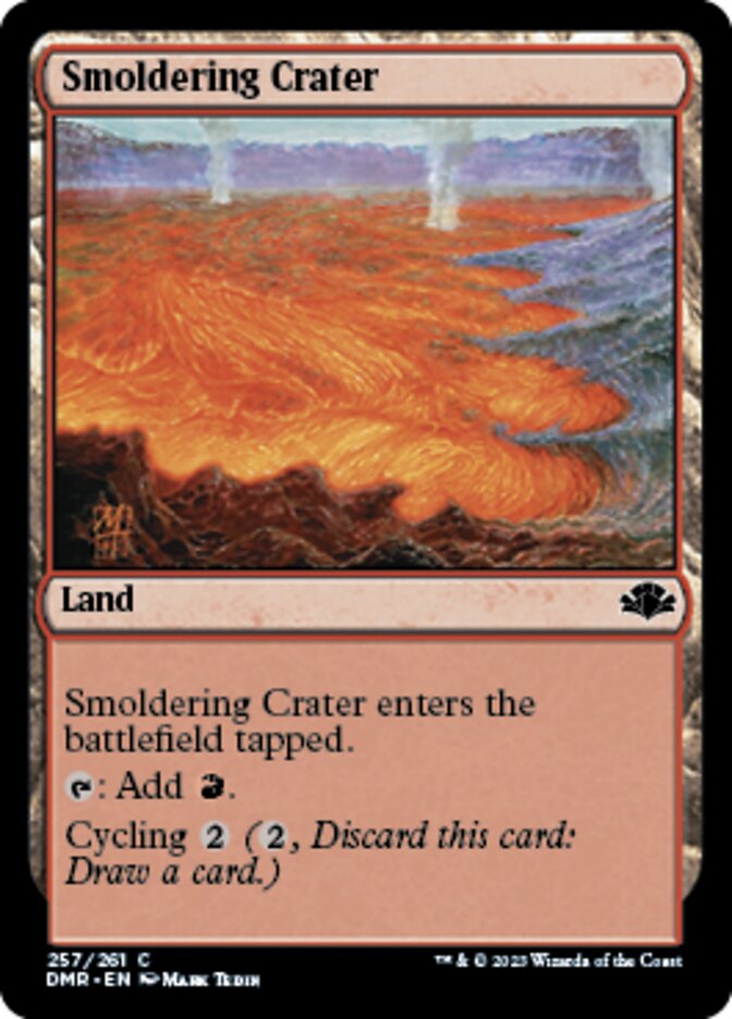 Smoldering Crater [Dominaria Remastered] | Exor Games Dartmouth