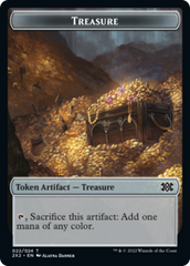 Saproling // Treasure Double-sided Token [Double Masters 2022 Tokens] | Exor Games Dartmouth