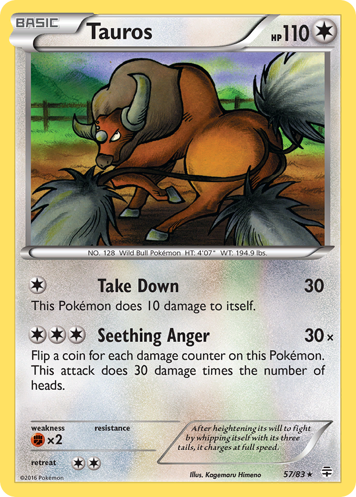 Tauros (57/83) [XY: Generations] | Exor Games Dartmouth