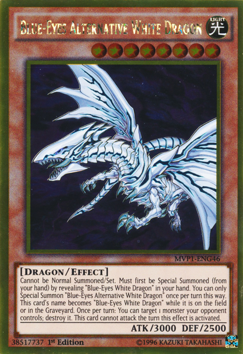 Blue-Eyes Alternative White Dragon [MVP1-ENG46] Gold Rare | Exor Games Dartmouth