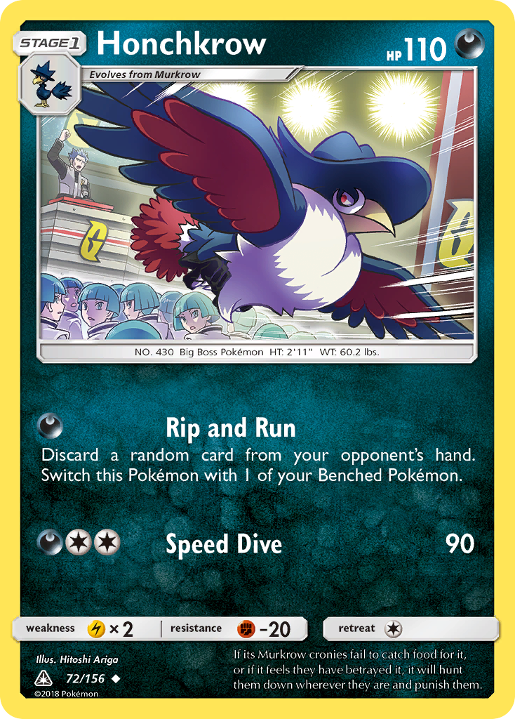 Honchkrow (72/156) [Sun & Moon: Ultra Prism] | Exor Games Dartmouth