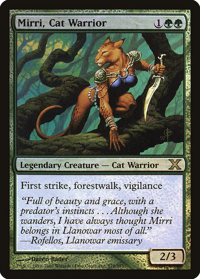 Mirri, Cat Warrior (Premium Foil) [Tenth Edition] | Exor Games Dartmouth