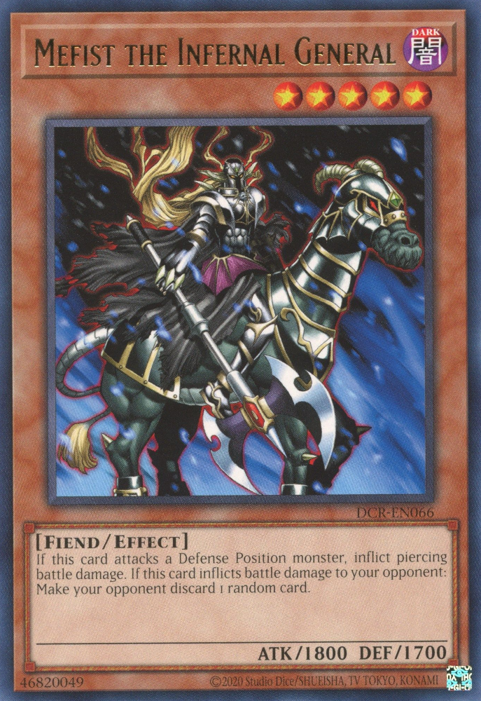 Mefist the Infernal General [DCR-EN066] Rare | Exor Games Dartmouth