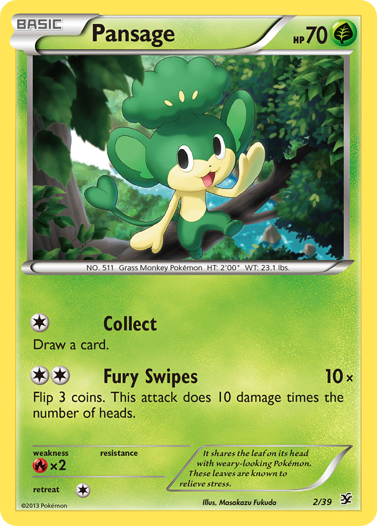 Pansage (2/39) [XY: Kalos Starter Set] | Exor Games Dartmouth