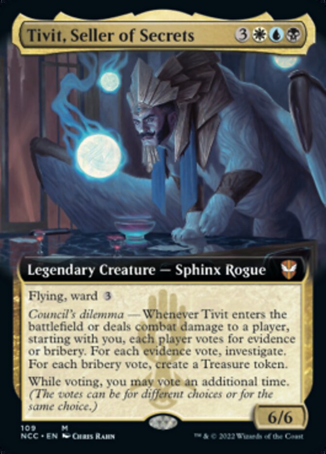 Tivit, Seller of Secrets (Extended Art) [Streets of New Capenna Commander] | Exor Games Dartmouth