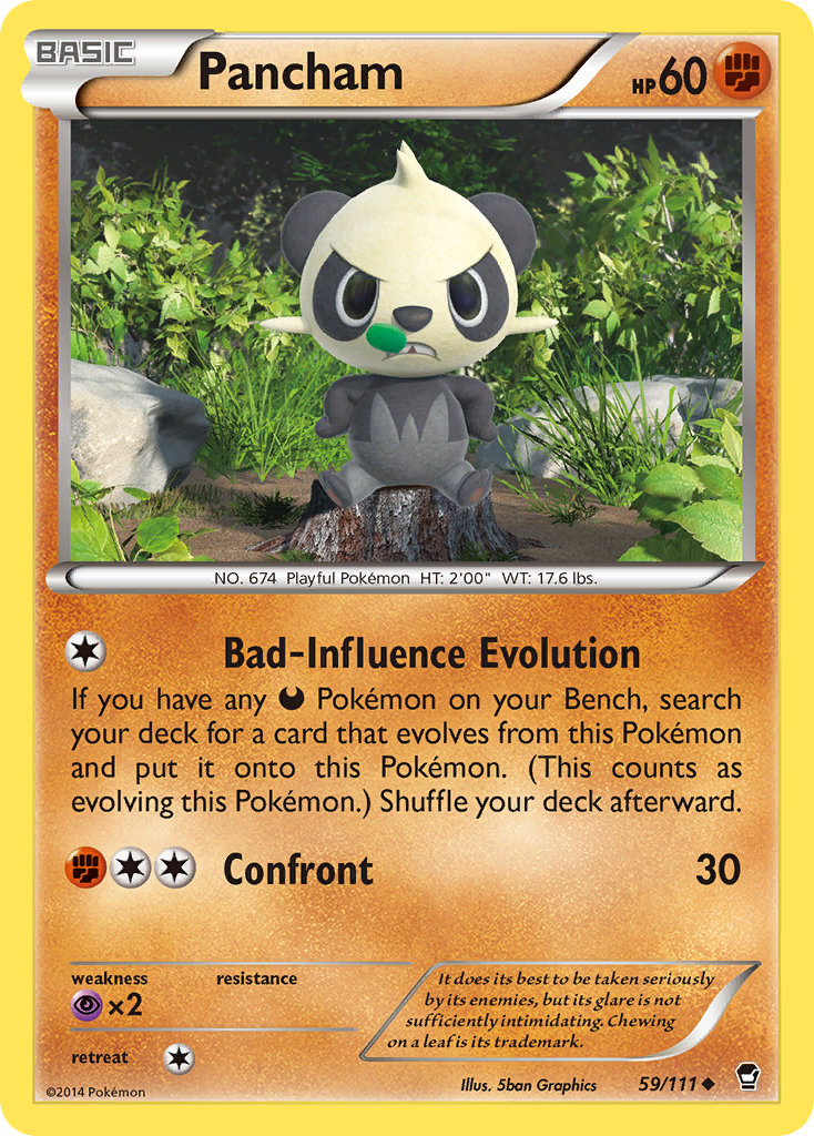 Pancham (59/111) [XY: Furious Fists] | Exor Games Dartmouth