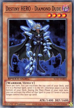 Destiny HERO - Diamond Dude [SGX1-ENB03] Common | Exor Games Dartmouth