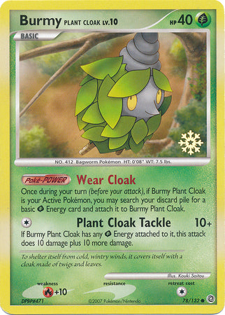 Burmy Plant Cloak (78/132) [Countdown Calendar Promos] | Exor Games Dartmouth