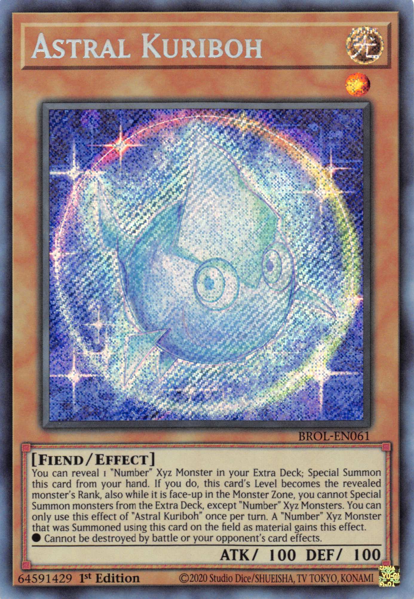 Astral Kuriboh [BROL-EN061] Secret Rare | Exor Games Dartmouth