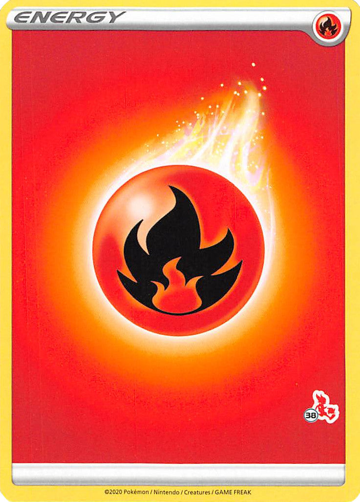 Fire Energy (Cinderace Stamp #38) [Battle Academy 2022] | Exor Games Dartmouth