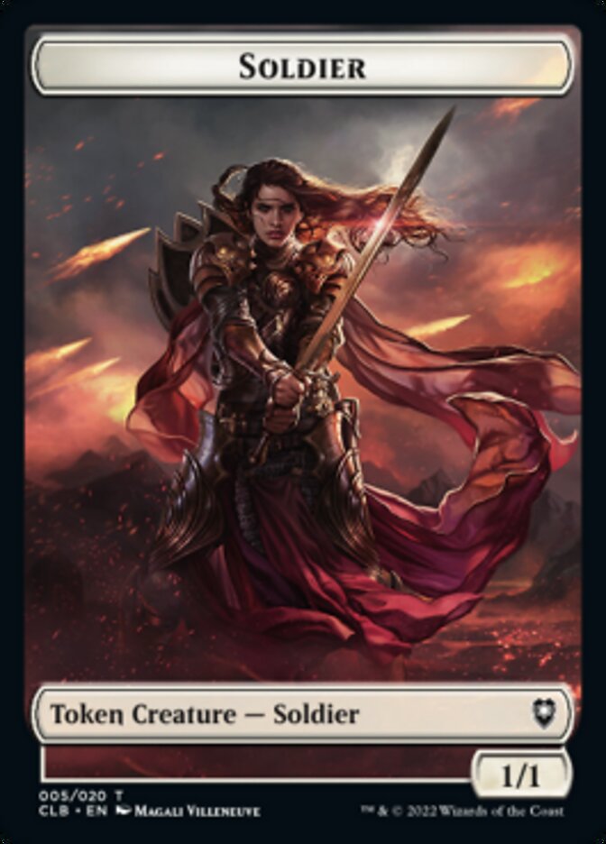 Treasure // Soldier Double-sided Token [Commander Legends: Battle for Baldur's Gate Tokens] | Exor Games Dartmouth