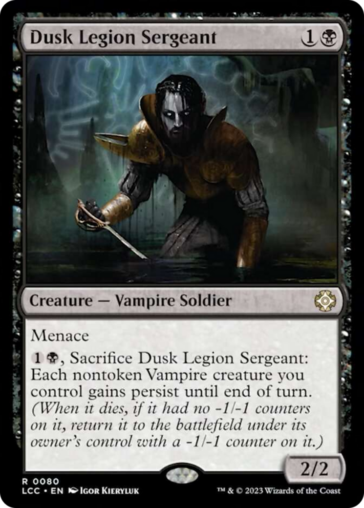 Dusk Legion Sergeant [The Lost Caverns of Ixalan Commander] | Exor Games Dartmouth