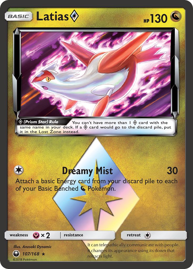 Latias (107/168) (Prism Star) [Sun & Moon: Celestial Storm] | Exor Games Dartmouth