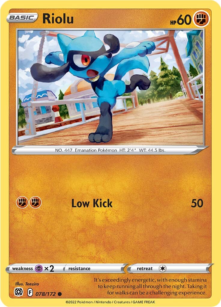 Riolu (078/172) [Sword & Shield: Brilliant Stars] | Exor Games Dartmouth