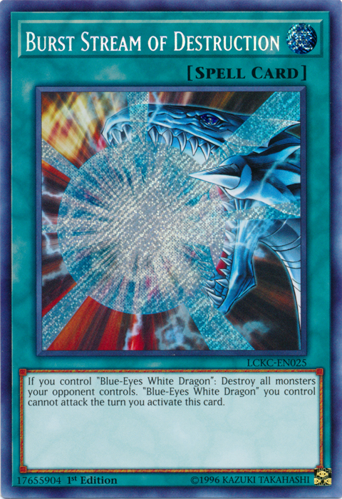 Burst Stream of Destruction [LCKC-EN025] Secret Rare | Exor Games Dartmouth