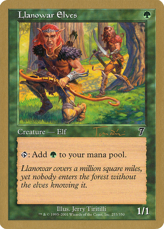 Llanowar Elves (Jan Tomcani) [World Championship Decks 2001] | Exor Games Dartmouth