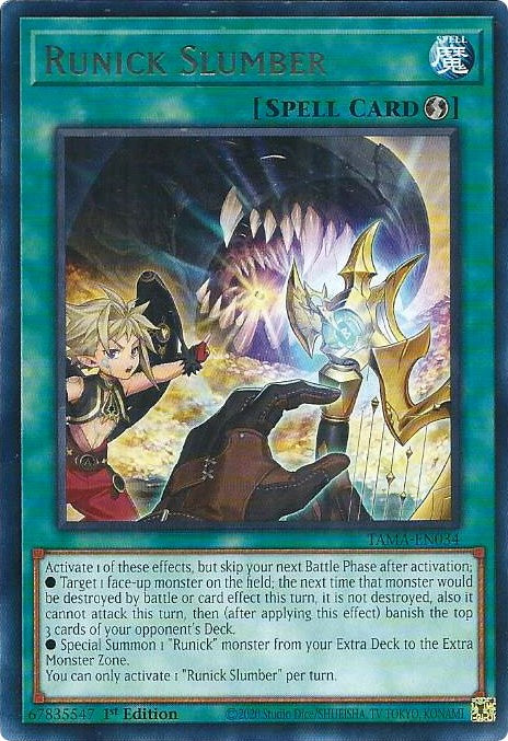 Runick Slumber [TAMA-EN034] Rare | Exor Games Dartmouth