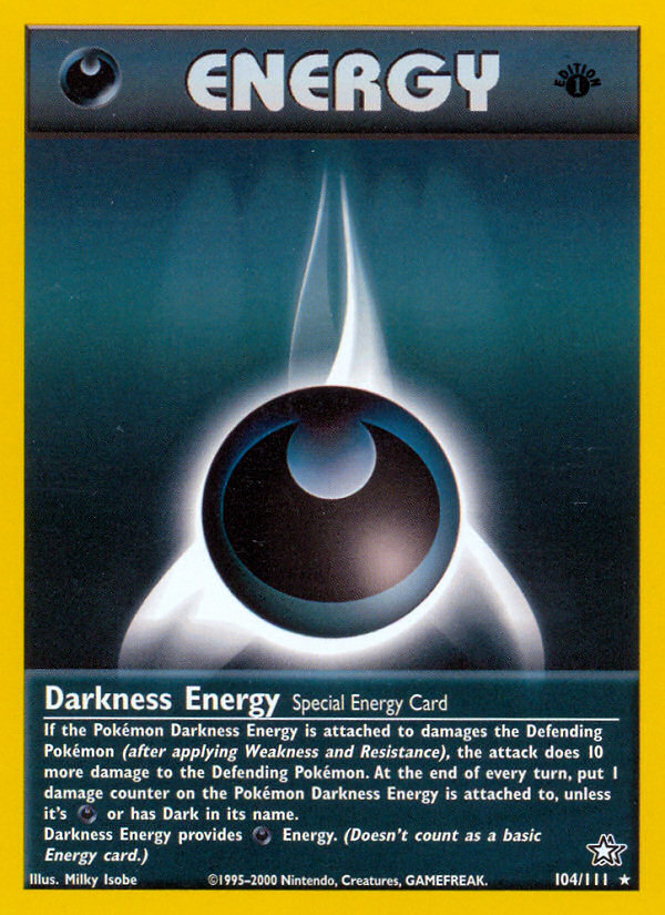 Darkness Energy (104/111) [Neo Genesis 1st Edition] | Exor Games Dartmouth