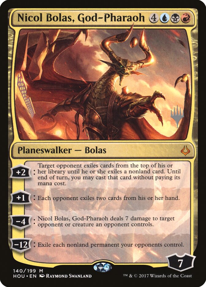 Nicol Bolas, God-Pharaoh (Promo Pack) [Hour of Devastation Promos] | Exor Games Dartmouth