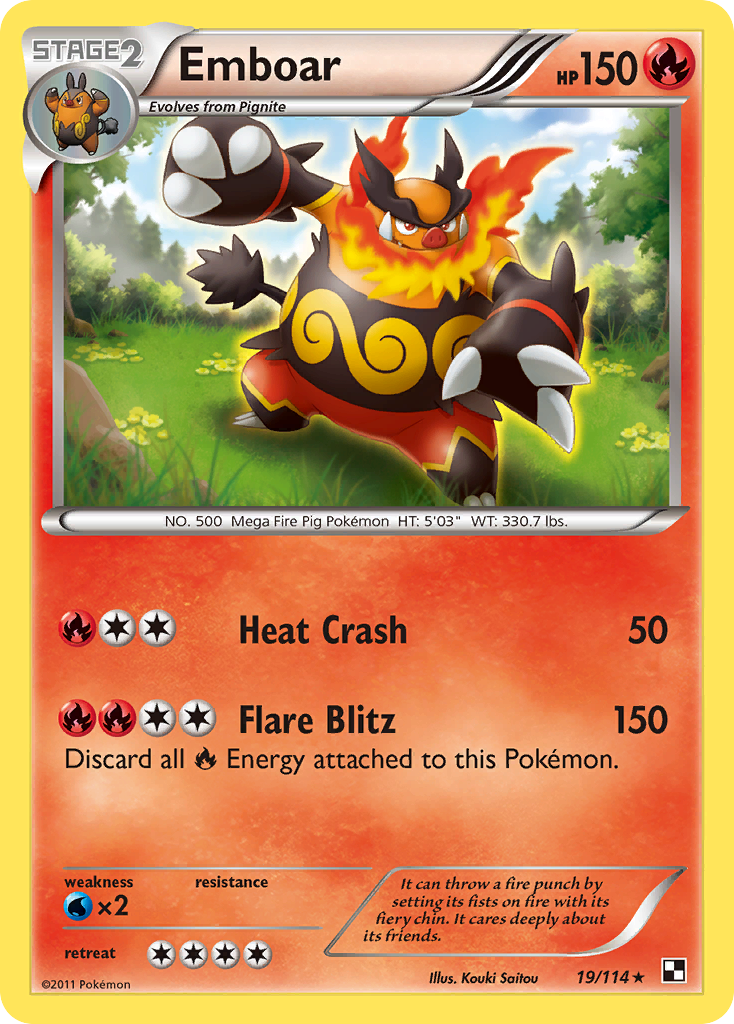 Emboar (19/114) [Black & White: Base Set] | Exor Games Dartmouth