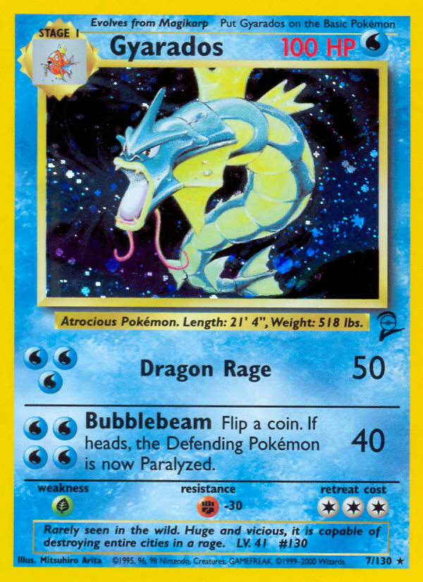 Gyarados (7/130) [Base Set 2] | Exor Games Dartmouth