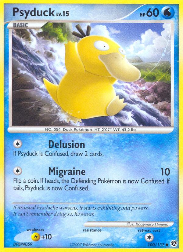 Psyduck (100/132) [Diamond & Pearl: Secret Wonders] | Exor Games Dartmouth