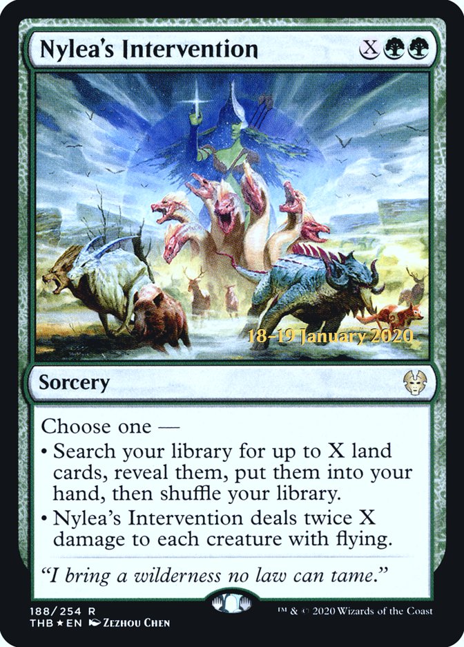 Nylea's Intervention [Theros Beyond Death Prerelease Promos] | Exor Games Dartmouth